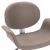 Scaun de birou pivotant, gri taupe, material textil GartenMobel Dekor