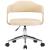 Scaune de bucătărie pivotante, 2 buc., crem, piele artificială GartenMobel Dekor
