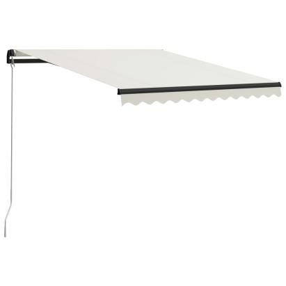 Copertină retractabilă manual, crem, 300 x 250 cm GartenMobel Dekor