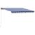 Copertină retractabilă manual, albastru și alb, 450x300 cm GartenMobel Dekor
