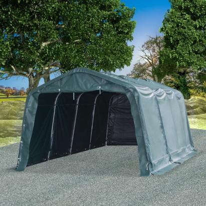 Cort mobil pentru animale verde închis 3,3x6,4m PVC 550g/m² GartenMobel Dekor