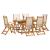 Set mobilier de grădină, 7 piese, lemn masiv acacia/textilenă GartenMobel Dekor