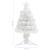 Brad de Crăciun artificial pre-iluminat alb 64 cm, fibră optică GartenMobel Dekor