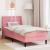 Cadru de pat cu saltea Pe perete cu headboard 2 pcs Roz Catifea GartenMobel Dekor