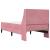 Cadru de pat cu saltea Pe perete cu headboard 2 pcs Roz Catifea GartenMobel Dekor