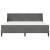 Cadru de pat cu saltea Pe perete 2 pcs Gri închis Catifea GartenMobel Dekor