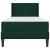 Cadru de pat Verde închis 90 x 190 cm Catifea GartenMobel Dekor