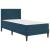 Cadru de pat cu saltea cu headboard 2 pcs albastru Catifea GartenMobel Dekor