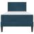 Cadru de pat cu saltea cu headboard 2 pcs albastru Catifea GartenMobel Dekor
