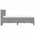 Cadru de pat cu saltea cu headboard 2 pcs Gri deschis Catifea GartenMobel Dekor