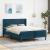 Cadru de pat cu saltea cu headboard 2 pcs albastru Catifea GartenMobel Dekor