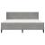 Cadru de pat cu saltea cu headboard 2 pcs Gri deschis Catifea GartenMobel Dekor