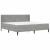 Cadru de pat cu saltea cu headboard 2 pcs Gri deschis Catifea GartenMobel Dekor