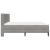 Cadru de pat cu saltea cu headboard 2 pcs Gri deschis Catifea GartenMobel Dekor