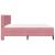 Cadru de pat cu saltea cu headboard 2 pcs Roz Catifea GartenMobel Dekor