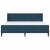 Cadru de pat cu saltea cu headboard 2 pcs albastru Catifea GartenMobel Dekor