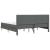 Cadru de pat Gri închis 200 x 200 cm Poliester GartenMobel Dekor