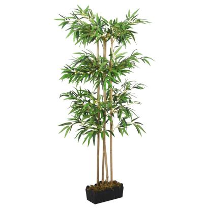Arbore din bambus artificial 760 de frunze 120 cm verde GartenMobel Dekor
