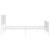Cadru de pat metalic cu tăblie de cap/picioare, alb, 180x200 cm GartenMobel Dekor