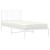 Cadru de pat metalic cu tăblie, alb, 90x190 cm GartenMobel Dekor