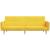Canapea extensibilă cu 2 locuri, galben, material textil GartenMobel Dekor