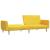 Canapea extensibilă cu 2 locuri, galben, material textil GartenMobel Dekor