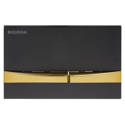 Kerra Tava de toaletă Adriatic black-gold pentru setul K-50 Slim Mobalis Homvera