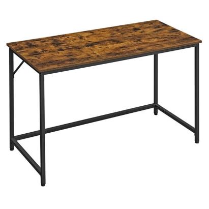 VASAGLE Birou calculator cu blat din PAL, cadru metalic, stil industrial, 120x60x75 cm, maro rustic Household NewTrend