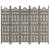 Paravan cameră sculptat manual 5 panouri gri 200x165 cm mango GartenMobel Dekor