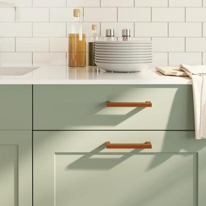 Mânere de dulap, 10 buc., bronz, 128 mm, oțel inoxidabil GartenMobel Dekor