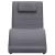 Șezlong cu pernă, gri, piele artificială GartenMobel Dekor