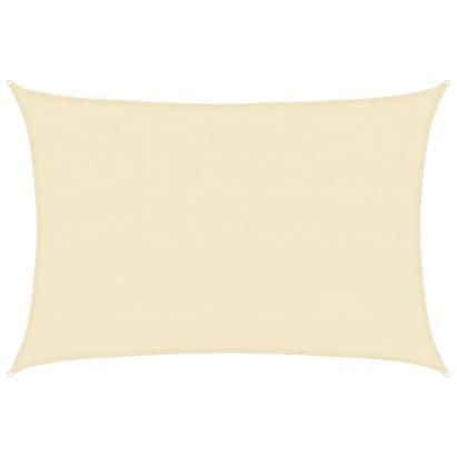 Pânză parasolar, crem, 4 x 5 m, HDPE, 160 g/m² GartenMobel Dekor