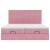 Cadru de pat otoman cu saltele Roz 200x200cm catifea GartenMobel Dekor