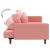 Canapea extensibilă cu 2 locuri, 2 perne, roz, catifea GartenMobel Dekor