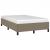 Cadru de pat fără saltea Taupe 120x190 cm țesătură GartenMobel Dekor