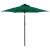 Umbrelă soare de grădină stâlp din lemn verde 225x225x212 cm GartenMobel Dekor