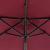 Umbrelă soare grădină stâlp din oțel roșu bordo 225x225x212 cm GartenMobel Dekor