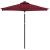 Umbrelă soare grădină stâlp din oțel roșu bordo 225x225x212 cm GartenMobel Dekor