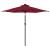 Umbrelă soare grădină stâlp din oțel roșu bordo 225x225x212 cm GartenMobel Dekor