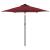 Umbrelă soare grădină stâlp din oțel roșu bordo 225x225x212 cm GartenMobel Dekor