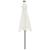 Umbrelă soare de grădină stâlp din oțel/LED alb 225x225x212 cm GartenMobel Dekor