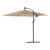 Umbrelă soare de grădină cu stâlp din oțel, maro 290x290x238 cm GartenMobel Dekor