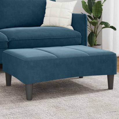 Taburet, albastru, 77x55x31 cm, catifea GartenMobel Dekor