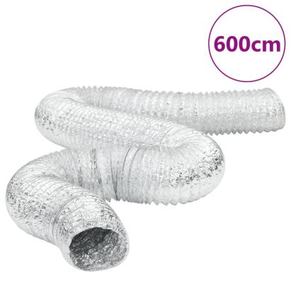 Conductă de ventilație, 6 m, Ø12,5 cm, aluminiu GartenMobel Dekor