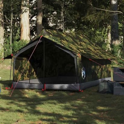 Cort camping pentru 2 persoane, camuflaj, impermeabil GartenMobel Dekor