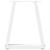 Picioare pentru măsuță de cafea în formă de V, 2 buc., alb, 38x(42-43,3) cm, oțel GartenMobel Dekor