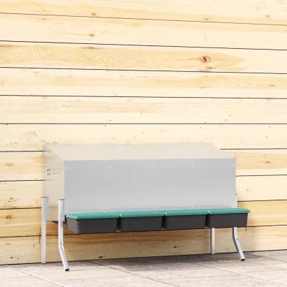 Cuib pentru găini cu 4 compartimente și picioare, oțel galvanizat GartenMobel Dekor