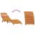 Șezlong 2 pcs Maro 55 x 184 x 64cm Lemn Solid de Acacia GartenMobel Dekor