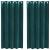 Perdele opace 2 pcs Verde închis 140 x 175 cm Catifea GartenMobel Dekor