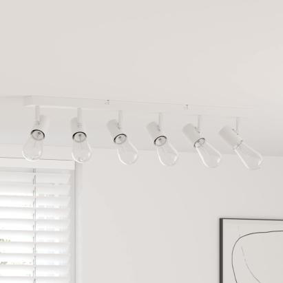 Spot de tavan Alb 73 x 6,5 x 11,5 cm Metal GartenMobel Dekor